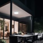 NYMPHEA PROXI PIR 18W NW 230V 120DEG IP54 FI300X60MM ROUND WHITE