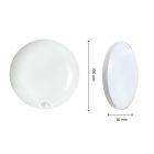 NYMPHEA PROXI PIR 18W NW 230V 120DEG IP54 FI300X60MM ROUND WHITE