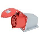 Tracon TICS-125 Felületre szerelhető ipari csatlakozóaljzat 32A, 400V, 3P+N+E, 6h, IP44