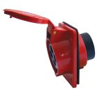 Tracon TICS-324 Beépíthető ferde ipari csatlakozóaljzat 32A, 400V, 3P+E, 6h, IP44